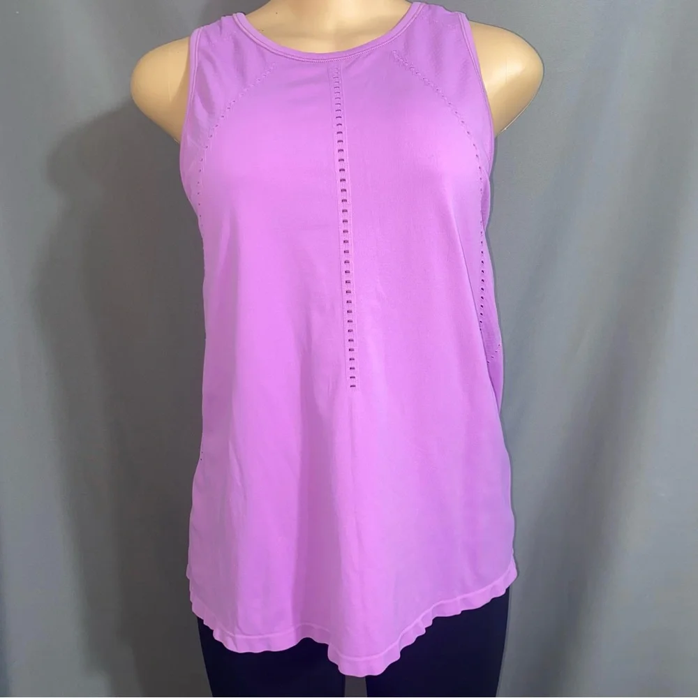 Athleta Foothilll Tank Top Plumeria Purple Medium Athletic Top - Picture 7 of 11